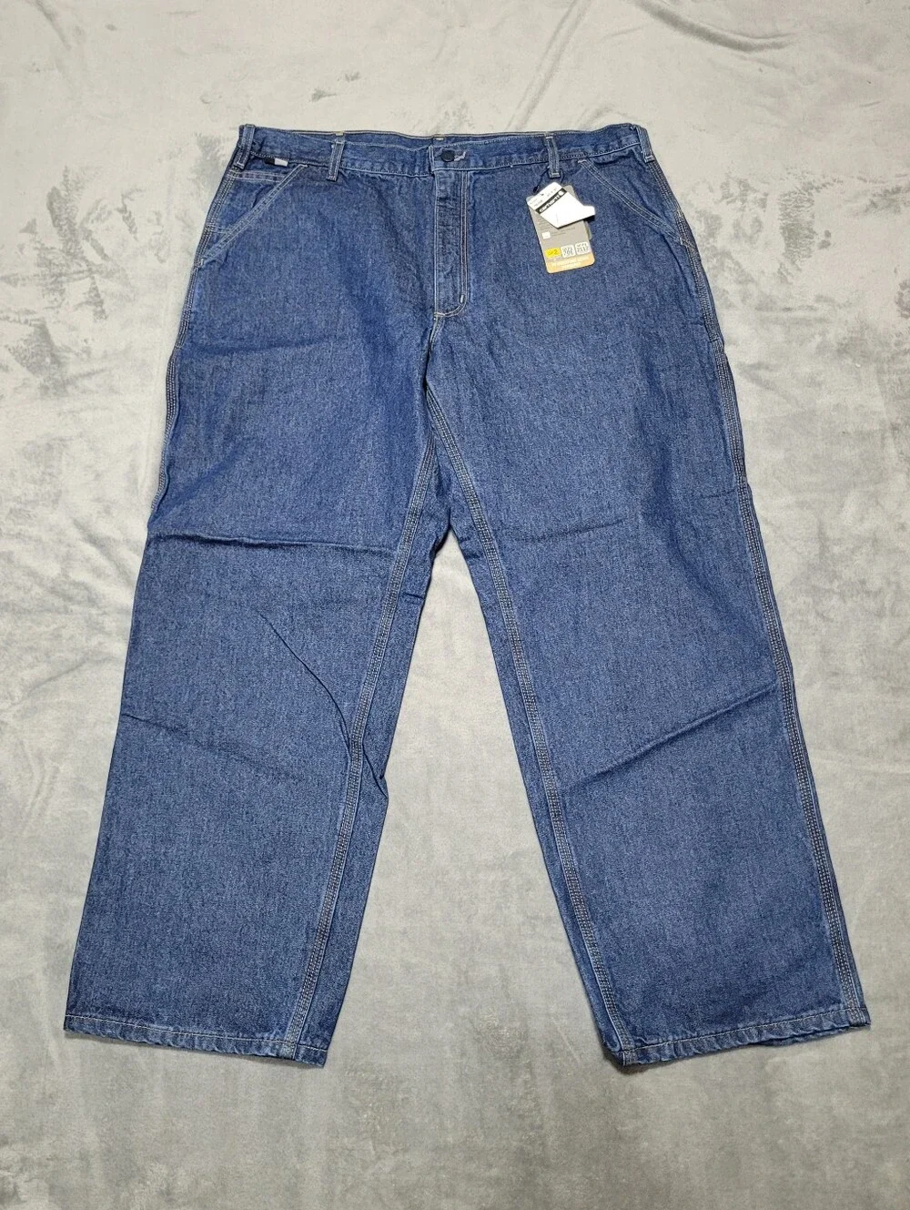 Carhartt FR Signature Fit Dungaree Mens Work Jeans Mens Sz 40x30 FRB13 DNM NWT